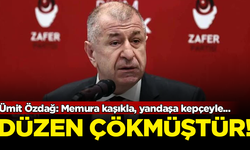 Zafer Partisi Lideri Ümit Özdağ: Memura kaşıkla, yandaşa kepçeyle dağıtan düzen çökmüştür