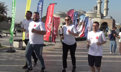 CHP'liler, Edirne Maratonu'nda Ekrem İmamoğlu'na özgürlük için koştu