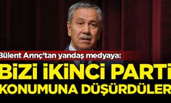 Bülent Arınç'tan yandaş medyaya: Bizi ikinci parti konumuna düşürdüler