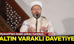 Diyanet’ten tepki çeken hareket: Altın varaklı davetiye
