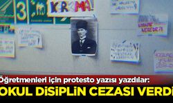 Öğretmenleri için protesto yazısı yazdılar: Okul disiplin cezası verdi