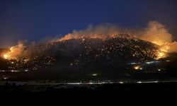 Denizli’deki orman yangınına havadan ve karadan müdahale