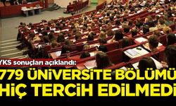 YKS sonuçları açıklandı: 779 üniversite bölümü tercih edilmedi