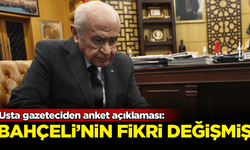 Usta gazeteciden anket açıklaması: Bahçeli'nin fikrini değiştirdi