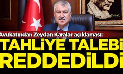 Zeydan Karalar için tahliye talebi reddedildi