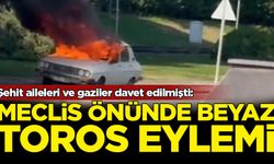 Şehit aileleri ve gaziler davet edilmişti: TBMM önünde Beyaz Toros eylemi