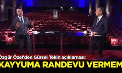 Özgür Özel'den Gürsel Tekin açıklaması: Kayyuma randevu vermem