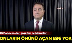 Ali Babacan'dan şaşırtan açıklamalar: Onların önünü açan biri yok