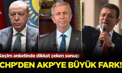 Seçim anketinde dikkat çeken sonuç: CHP'den AKP'ye büyük fark