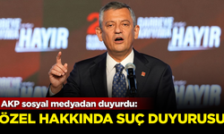 AKP'den CHP Lideri Özgür Özel hakkında suç duyurusu