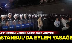 CHP İstanbul Gençlik Kolları çağrı yapmıştı: İstanbul'da eylem yasağı!