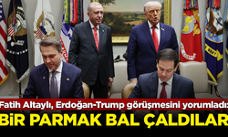 Fatih Altaylı, Erdoğan-Trump görüşmesini yorumladı: Trump'ın ağzına bir parmak bal çaldılar