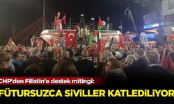 CHP'den Filistin'e destek mitingi: Fütursuzca siviller katlediliyor