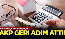 Emlak vergisine tepki yağdı, AKP geri adım attı