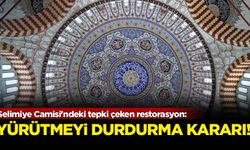 Selimiye Camisi'ndeki tepki çeken restorasyon! Yürütmeyi durdurma kararı...