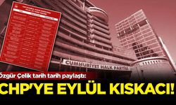 Özgür Çelik tarih tarih paylaştı: CHP'ye 'eylül' kıskacı!