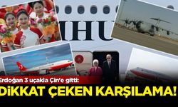 Erdoğan 3 uçakla Çin'e gitti: Dikkat çeken karşılama!