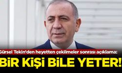 Gürsel Tekin’den heyetten çekilmeler sonrası ilk açıklama geldi