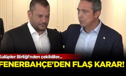 Fenerbahçe Kulüpler Birliği'nden çekildi...