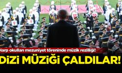 Harp okulları mezuniyet töreninde müzik rezilliği: Dizi müziği çaldılar!