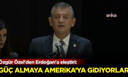 Özgür Özel'den Erdoğan'a eleştiri: Güç almaya Amerika'ya gidiyorlar