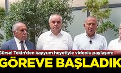 Gürsel Tekin'den kayyum heyetiyle videolu paylaşım: Göreve başladık
