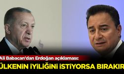 Ali Babacan'dan Erdoğan açıklaması: Ülkenin iyiliğini istiyorsa bırakır