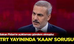 Bakan Fidan'ın açıklaması gündem olmuştu: TRT yayınında 'Kaan' sorusu