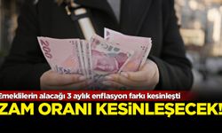 Emeklilerin alacağı 3 aylık enflasyon farkı kesinleşti