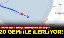 Sumud Filosu 20 gemi ile Gazze'ye ilerleyişini sürdürüyor
