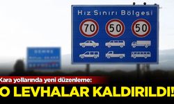 Kara yollarında yeni düzenleme: O levhalar kaldırıldı!