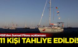 MSB'den Sumud Filosu açıklaması: 11 kişi tahliye edildi