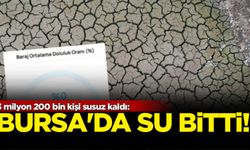 3 milyon 200 bin kişi susuz kaldı! Bursa'da su bitti