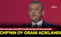 Özgür Özel, Avrupa Sosyalist Partisi Kongresi'nde konuştu: CHP'nin oy oranı açıklandı