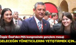 Özgür Özel'den PES kongresinde gençlere mesaj: Geleceğin yöneticilerini yetiştirmek için yanımızda bulunduruyoruz