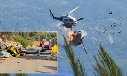 Yunanistan'da yangın faciası: Söndürme çalışmalarında iki helikopter çarpıştı! 2 ölü, 2 yaralı