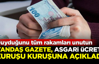 Duyduğunu tüm rakamları unutun! Yandaş gazete asgari ücreti kuruşu kuruşuna açıkladı