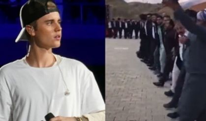 Ünlü şarkıcı Justin Bieber, 'Şemdinli halayı' paylaştı