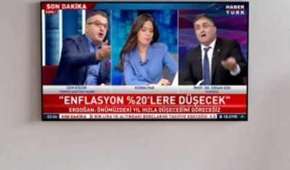 Ersan Şen ve Cem Küçük'ün tartışması canlı yayına damga vurdu:  Utan Cem artık yeter