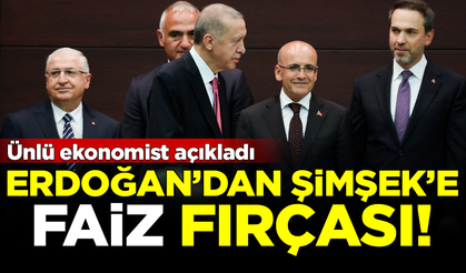 Erdoğan'dan Şimşek'e 'faiz' fırçası! Ünlü ekonomist açıkladı