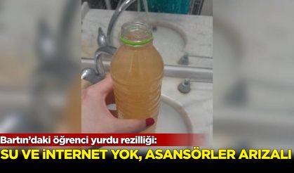Bartın’daki öğrenci yurdu rezilliği: Su ve internet yok, asansörler arızalı