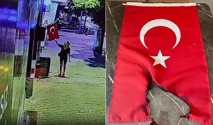 Muğla’da 'bayrak' provokasyonu! Ateşe verip uzaklaştı