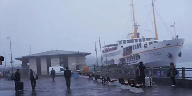 İstanbul'da deniz ulaşımında bazı seferler iptal edildi