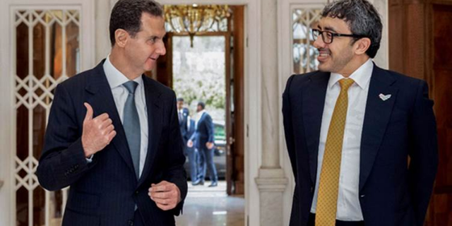 BAE Dışişleri Bakanı ile Esad görüştü