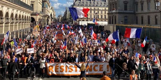 NATO karşıtı protestolar Fransa'yı vurdu