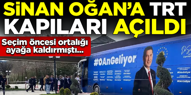 Erdoğan'a desteğini açıklayan Sinan Oğan'a TRT kapıları açıldı!