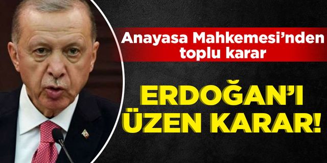 Anayasa Mahkemesi'nden 'Erdoğan'a hakaret davaları' kararı