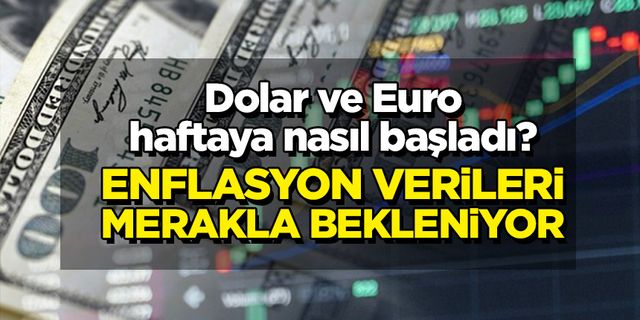 Dolar ve Euro haftaya nasıl başladı? Enflasyon verileri merakla bekleniyor
