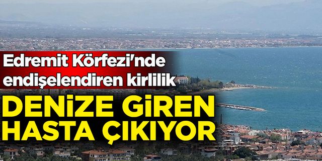 Edremit Körfezi'nde endişelendiren kirlilik: Denize giren hasta çıkıyor