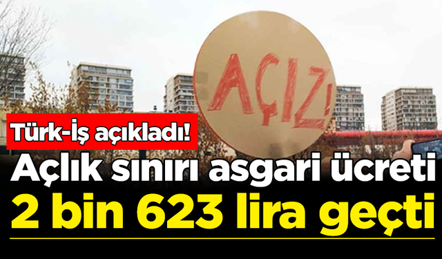 Türk-İş açlık ve yoksulluk sınırını açıkladı: Gıda enflasyonu yüzde 80!